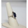 Image 2 : 3.50 CTW Modern Style Tanzanite Rectangle Ring .925 Ste