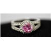 Image 1 : PINK CZ .925 STERLING SILVER RING