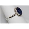 Image 2 : BEAUTIFUL SILVER RING WITH BLUE TANZANITE STONE CTW 2.7