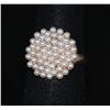 Image 1 : SYNTETIC PEARL ANTIQUE ADJUSTIBLE RING