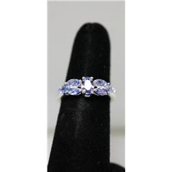 TANZANITE RING .925 STERLING SILVER 0.95 CTW