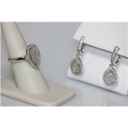 2.05 CTW CZ MICRO PAVE SETTING SET .925 STERLING SILVER