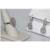 Image 1 : 2.05 CTW CZ MICRO PAVE SETTING SET .925 STERLING SILVER