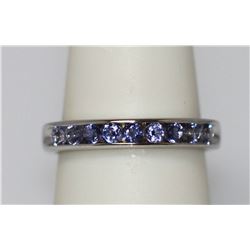 0.60 CTW TANZANITE RING .925 STERLING SILVER