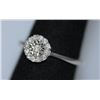 Image 2 : 0.26 CTW DIAMOND RING .925 STERLING SILVER