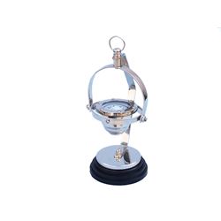 NAUTICAL 8" CHROME HANGING COMPASS