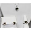 Image 1 : BEAUTIFULL .925 STERLING SILVER GREEN CZ STONE PENDANT