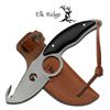 Image 1 : ELK RIDGE BLACK WOOD HANDLE 7.7" FULL TANG GUT HOOK FIX