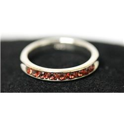 12.50 CTW GARNET .925 STERLING SILVER RING