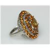 Image 2 : .925 STERLING SILVER CITRINE RING 6.94 CTW