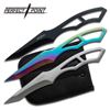 Image 1 : 3 DIFFERENT COLORED 7.5" THROWING KNIFE SET