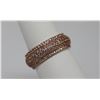 Image 2 : BEAUTIFUL 14K ROSE GOLD PLATED BAND RING W/ CZ EMBEDDED