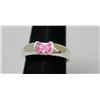 Image 2 : PINK CZ RING .925 STERLING SILVER