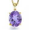 Image 1 : GENUINE 0.50 CTW AMETHYST 10K SOLID YELLOW GOLD PENDANT