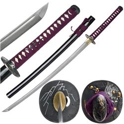 HAND FORGED 40.5" CARBON STEEL BLADE PURPLE SAMURAI SWO