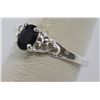 Image 1 : BLACK CZ  .925 STERLING SILVER RING