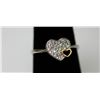 Image 2 : .925 STERLING SILVER HEART RING W/ CLEAR CZ