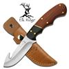 Image 1 : ELK RIDGE OUTDOORS 7.5" TWO TONED WOODEN HANDLE GUT HOO