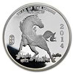 2 oz Silver Round(2014 Year of the Horse)