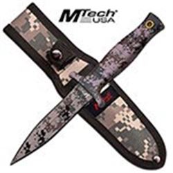 9  DIGITAL CAMO MTECH FIXED BLADE KNIFE COMES W/SHEATH