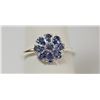 Image 1 : 1.10 CTW TANZANITE RING .925 STERLING SILVER