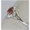 Image 2 : LIGHT PEACH CZ .925 STERLING SILVER RING