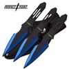 Image 1 : 5.5" STAINLESS STEEL BLUE AND BLACK BLADE THROWING KNIV