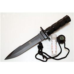 10.5" STAINLESS STEEL BLADE SURVIVAL KNIFE COMES W/SURV