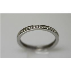 .925 STERLING SILVER BAND W/ CLEAR CZ