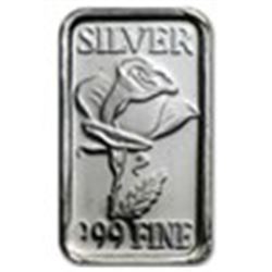 1 gram Silver Bar - Rose