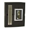 Image 1 : Visol Speary Flask & Cigar Tube Combo - Lighter Gift Se