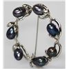 Image 2 : BLACK PEARL ROUND STYLE BROOCH