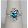 Image 2 : CZ BLUE .925 STERLING SILVER RING