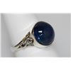 Image 2 : BEAUTIFUL SILVER RING WITH BLUE TANZANITE STONE CTW 4.3