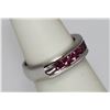 Image 2 : 0.59 CTW PURPLE GARNET RING .925 STERLING SILVER