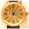 Image 1 : MONTRES CARLO WATER RESISTANT BLACK AND GOLD WRIST WATC