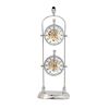 Image 1 : TWO FACE SEE THROUGH BRASS CLOCK