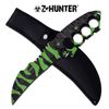 Image 1 : Z-HUNTER EDITION GREEN AND BLACK CAMOUFLAGED FIXED BLAD