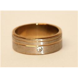 STAINLESS STEEL RING W/CZ