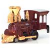 Image 1 : LOCOMOTIVE GOLD AND BURGUNDY DIECAST DISPLAY MODEL TRAI