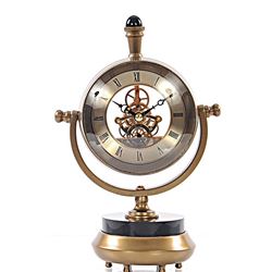 BRASS TABLE CLOCK