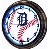 Image 1 : 17" DETROIT TIGERS NEON WALL CLOCK