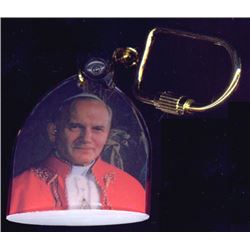 Early Well Made Pope John Paul II Keychain (Now St. Joh