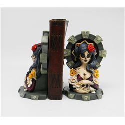 Day of the Dead Bookends   6 inches tall.