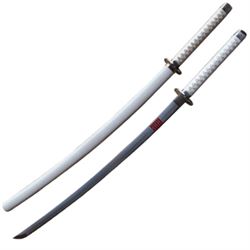 2 PIECE WHITE KATANA SET