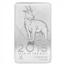 NTR Metals Silver Bar 10 oz - 2015 Goat Design