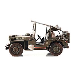 HAND MADE GREEN 1940 WILLYS-OVERLAND JEEP 1:12TH SCALE