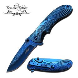 FEMME FATALE 7" S/A FOLDING POCKET KNIFE