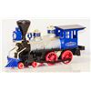 Image 1 : LOCOMOTIVE SILVER AND BLUE DIECAST DISPLAY MODEL TRAIN