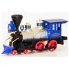 Image 2 : LOCOMOTIVE SILVER AND BLUE DIECAST DISPLAY MODEL TRAIN